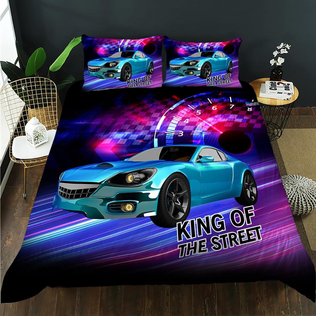 Комплект из трех предметов для постельного белья Car Bigfoot Series с цифровой печатью