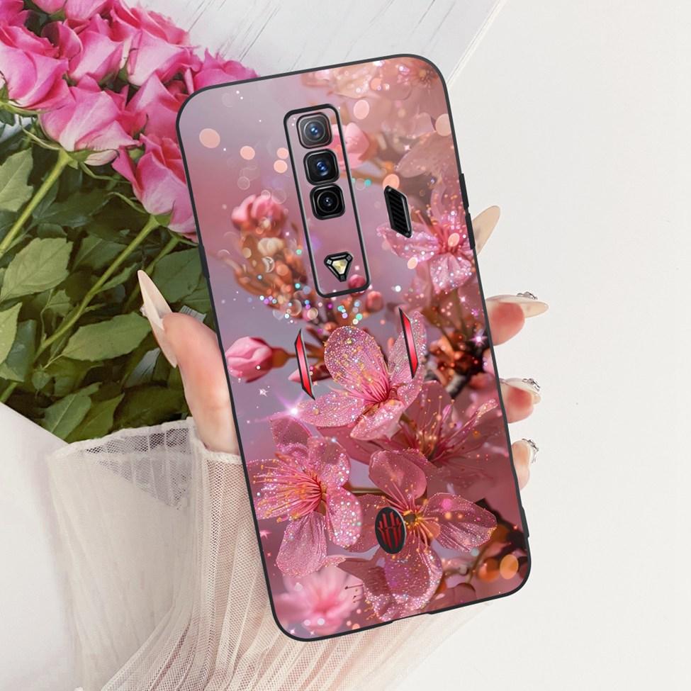 Чехол для телефона ZTE nubia RedMagic 7 Силиконовый Милый Кот Модный Забавный Расписной Funda Для Red Magic 7 NX679J Корпус