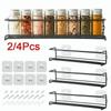 2/4PCS Hanging Kitchen Shelf Spice Shelf Wall-Mounted Kitchen Cupboard Doors
