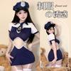 Sexy Lingerie Slim Fit Sexy Professional Uniform Hollow Strap Navy Sailor Suit One-piece Cosplay Suit