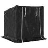 Firewood Rack with Rain Cover 101 x 61 x 110.5 cm Galvanized Steel