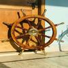 Wonderful Big Anchor 91.44 Wooden Wheel Captain Boat Home Decor Ship Carved