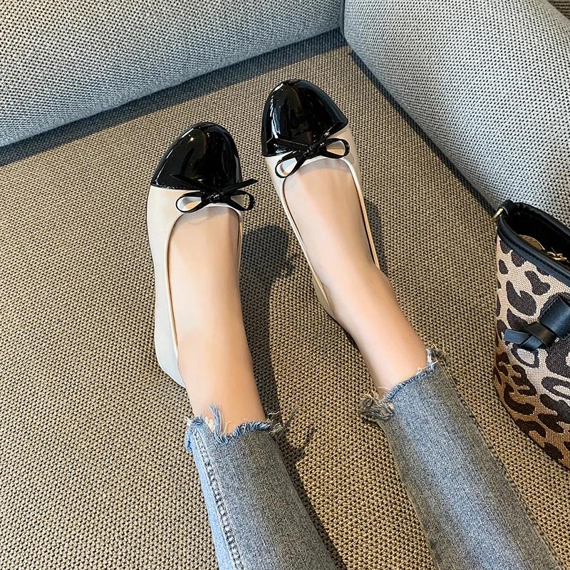 Женские туфли на плоской подошве, новые весенне-осенние удобные нескользящие туфли-лоферы на плоской подошве, женские элегантные модные кроссовки с бантом, женские кроссовки Zapatos De Mujer