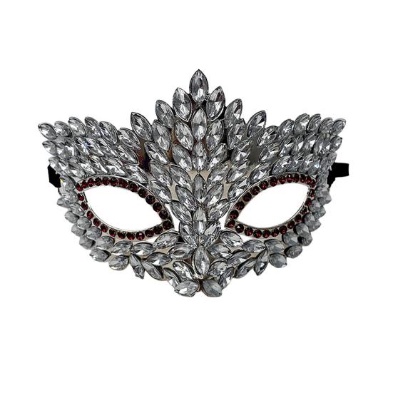 Intricate Metal Filigree Mask Gothic Cat Eye Masquerade Mask, Rhinestone Vintage Half Face, Sexy Charming Cat-eye Design Halloween Party Costume,