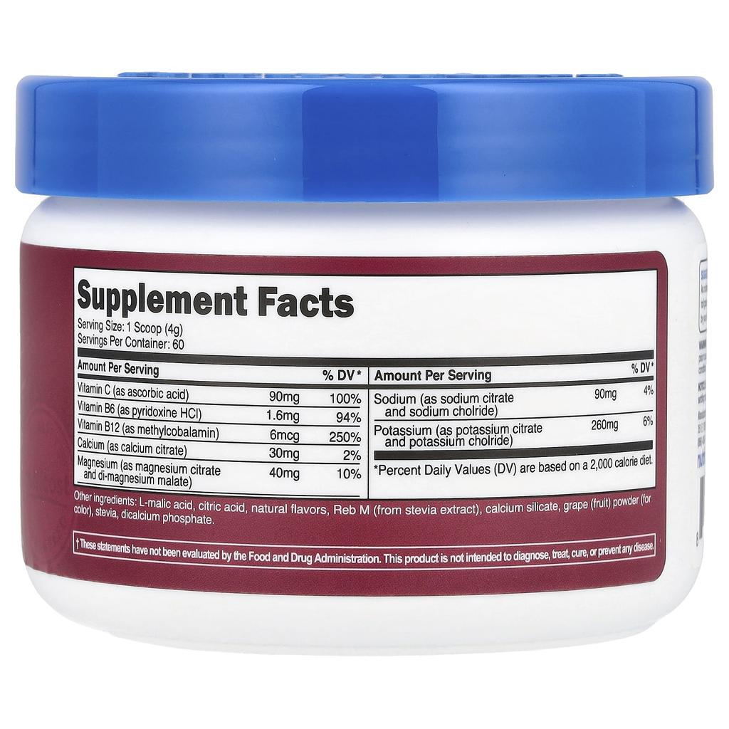 Nutricost Electrolytes, Advanced Hydration Complex, Grape, 8.4 Oz (234 G)