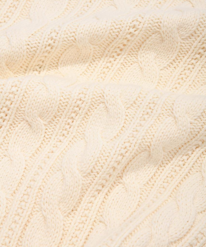 COVERNAT WOMAN Cloverheart Cable Knit Ivory