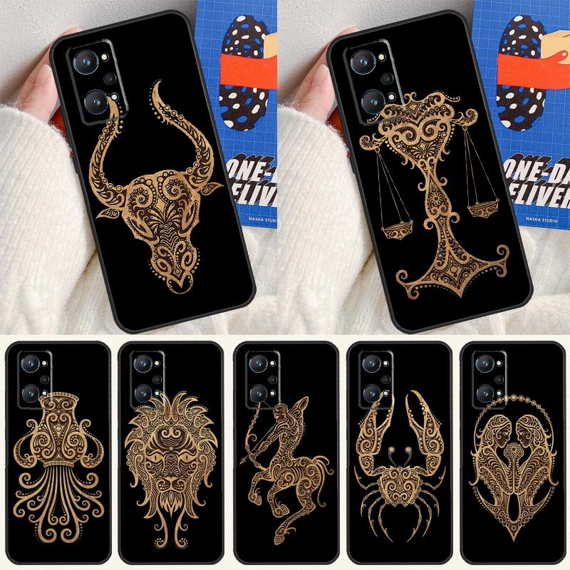 Знаки Зодиака Для Чехла Realme GT7 Pro GT 6T 6 5 C67 C61 C55 C53 C51 C21Y C25S C75 10 11 12 13 14 Pro Plus