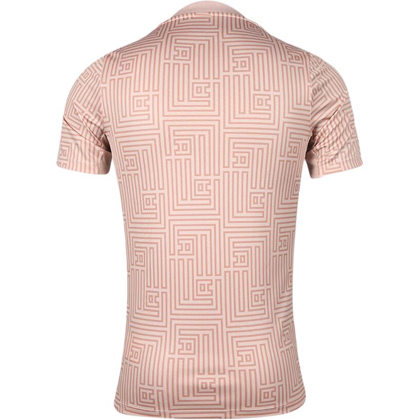 Nike Dri-Fit Повседневная Удобная Универсальная Футболка с Коротким Рукавом для Футбола Мужские топы Розовый FZ9714-601