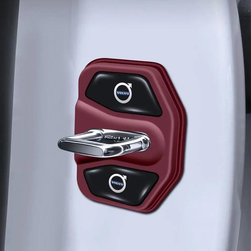 Для Volvo Rdesign XC90 V40 V50 V60 S40 S60 T6 AWD Аксессуары Декоративная накладка на замок двери автомобиля Защитная крышка Эмблема Чехол Стайлинг автомобиля