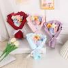 For Lovers Home Decor Crochet Flowers Hand-knitted Hand Woven Flower Artificial Flower Bouquets