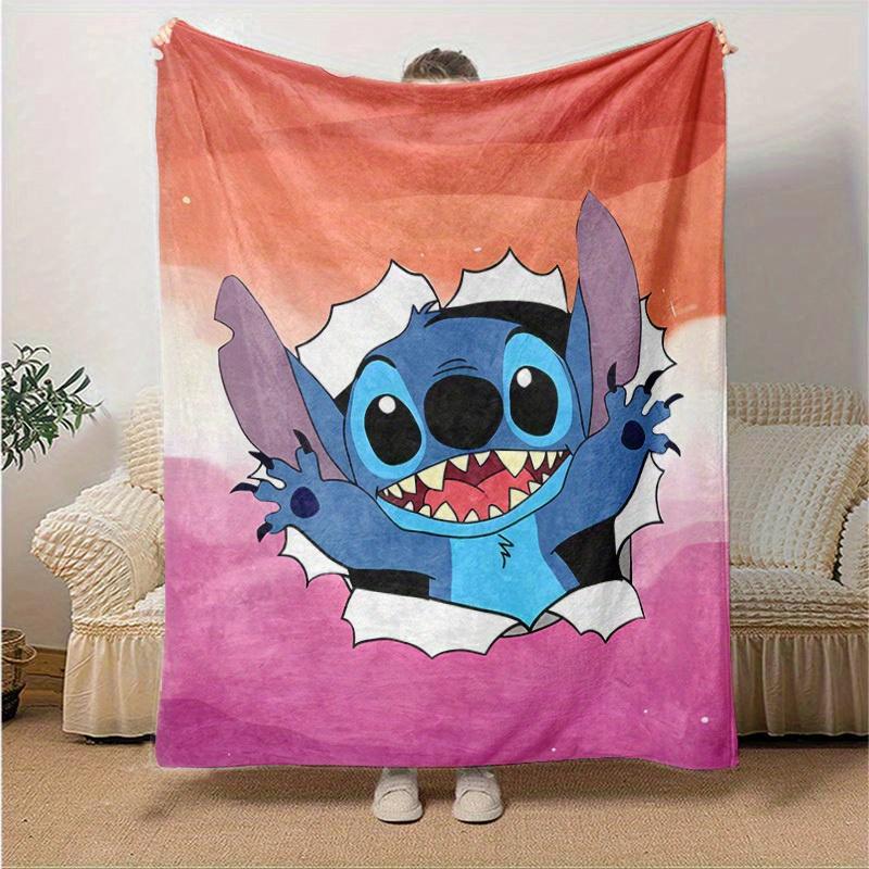 1pc, Stitch Blanket, Home Decor, Couch Cover, Outdoor Blanket, Gift for Friends, Blankets, Suitable for Bedroom, Living Room, Travel, Camping, Car, Be
