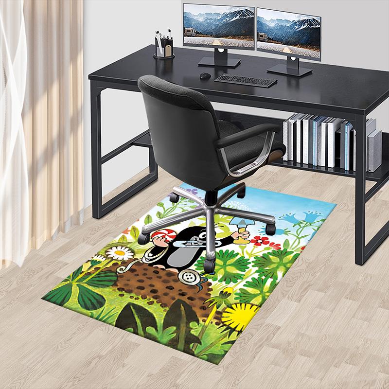Penguin Adventure Carpet For Playroom Bedroom Living Room Sofa Home Decorkids Game Area Rug Nonslip Floor Mat