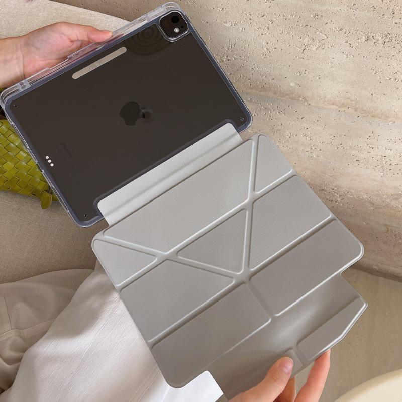 Женский защитный чехол для iPad Pro 2021/Mini 6 с пряжкой в виде сердца, однотонный