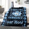 Name Custom North Carolina Print Flannel Blanket High Quality Warm Comfortable Cover for All Seasons Perfect for Gifts Home Decor