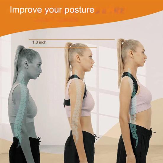 Регулируемый корректор осанки спины, невидимый бандаж, дышащий горбатый пояс для облегчения боли, улучшения осанки