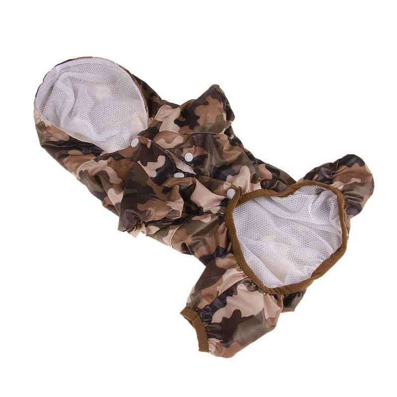 Дождевик для домашних собак, комбинезон с капюшоном, водонепроницаемая одежда для собак, дождевик для маленьких собак, куртка, дождевик