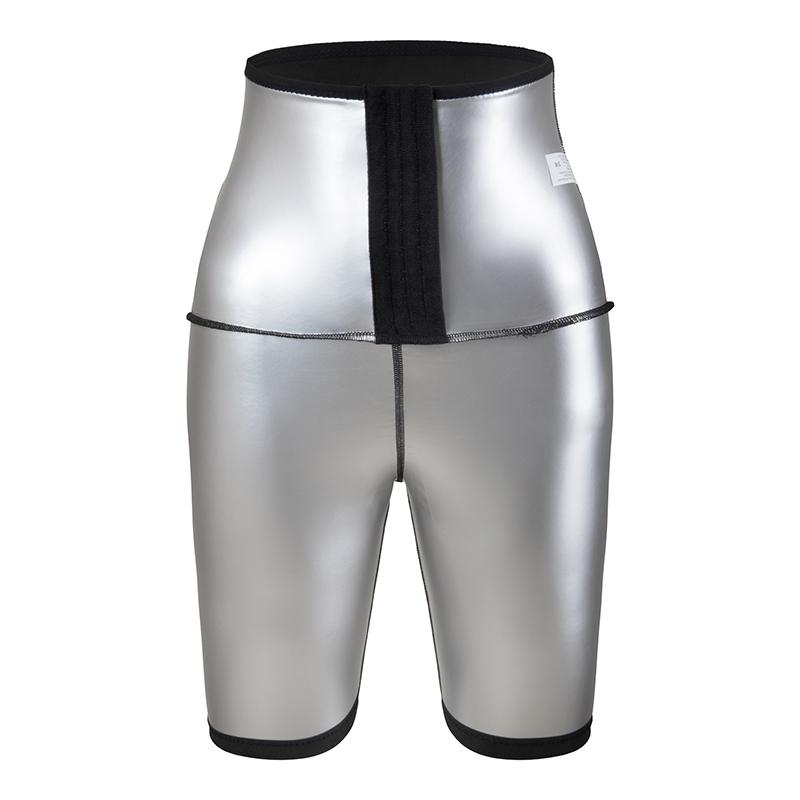 PU термо пот шорты для сауны женские талии тренажер для похудения фитнес формирователи пятые брюки