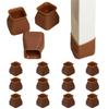 8/16Pcs Anti-slip Chair Leg Caps Silicone Table Cover Feet Pads Floor Protectors Furniture Accessories