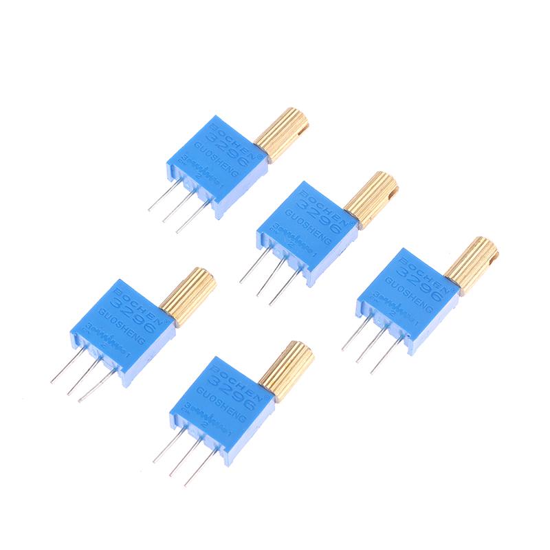 5 шт. 3296 Вт многооборотный регулируемый потенциометр 1K2K5K10K20K50K100K200K500K1M металлический вал длинная ручка