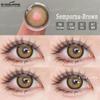 Eyeshare Цветные контактные линзы, серые натуральные мягкие линзы, розовые цветные контактные линзы для макияжа, коричневые линзы, цветные косметические линзы для очков, 1 пара