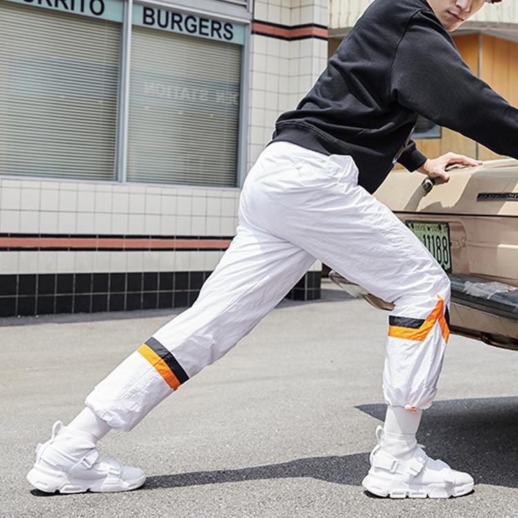 Li Ning 2019 New York Fashion Week Runway Series Casual Loose Wide Leg Woven Sports Брюки мужские Брюки Белые AYKP649-2