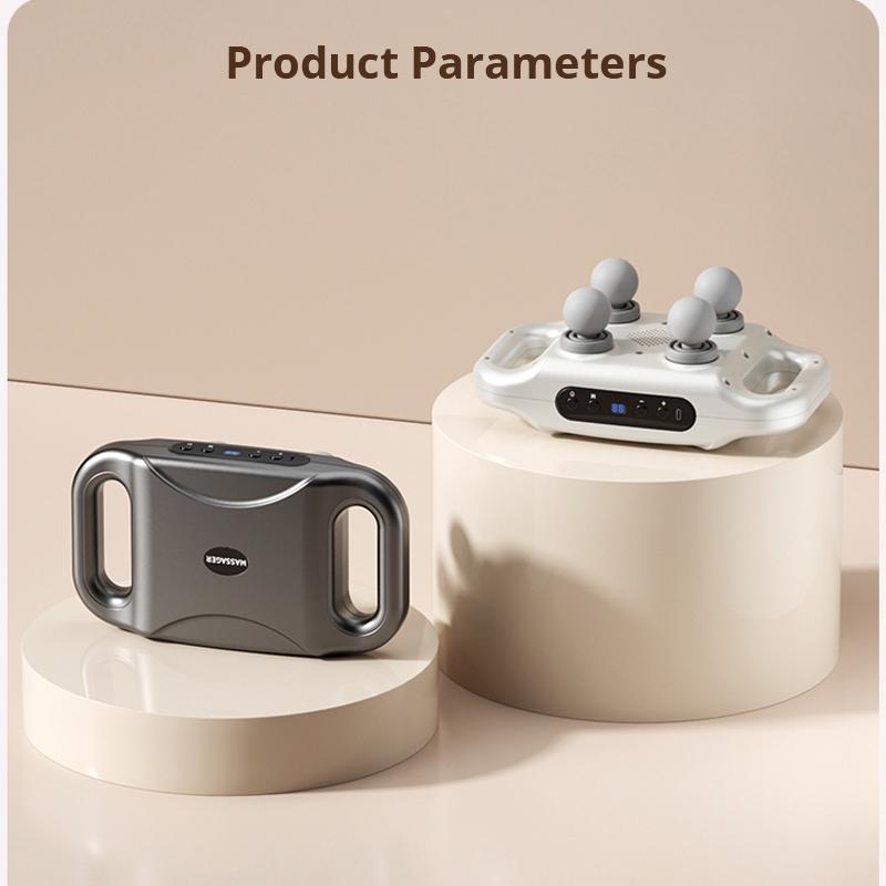 Беспроводной удобный массажный пистолет с 4 головками, массажный инструмент для шеи, шейного отдела позвоночника, массажное оборудование для релаксации мышц