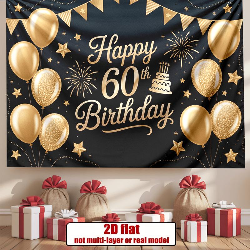 Party Backdrop Stars Cake Flat Golden Balloons Multi Family Weddings Birthdays Photo Booth Decor Front Door Decor