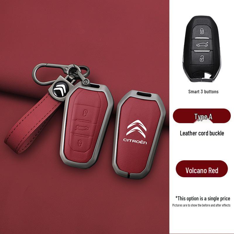 Чехол для ключа Citroen для C4/C5 (2011-2013) Модели - Складная металлическая пряжка-ракушка