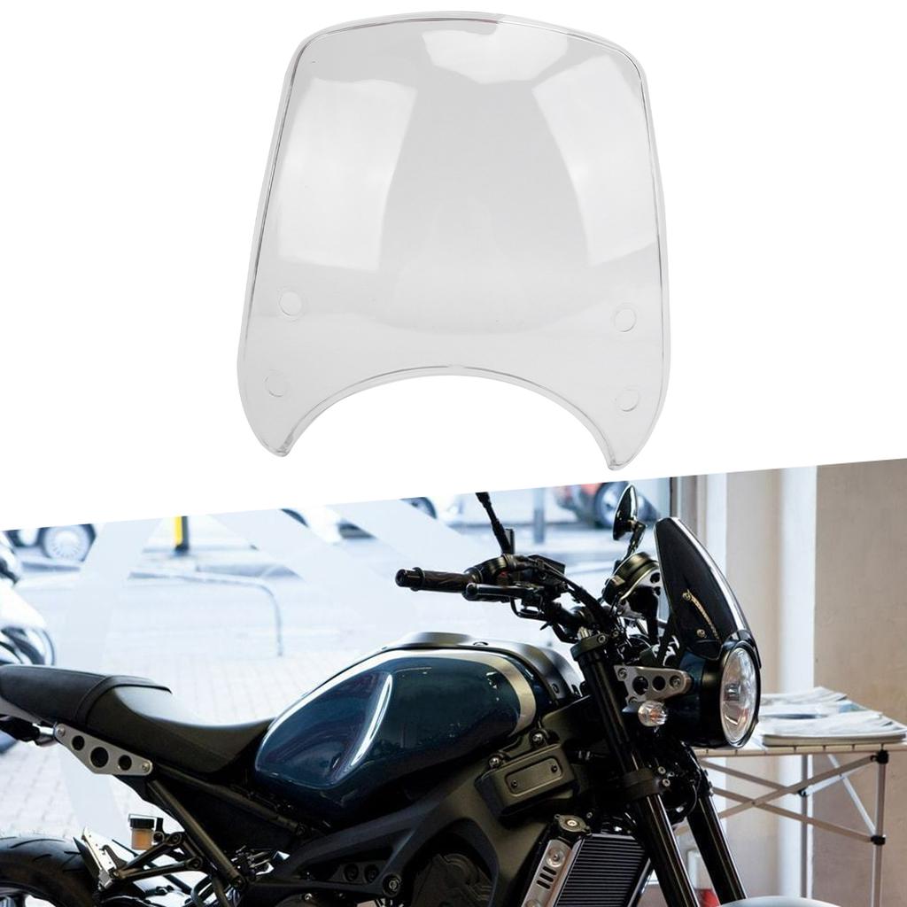 Motorcycle Retrofit Vintage for 5‑7in Motor Headlights Windscreen PC Material