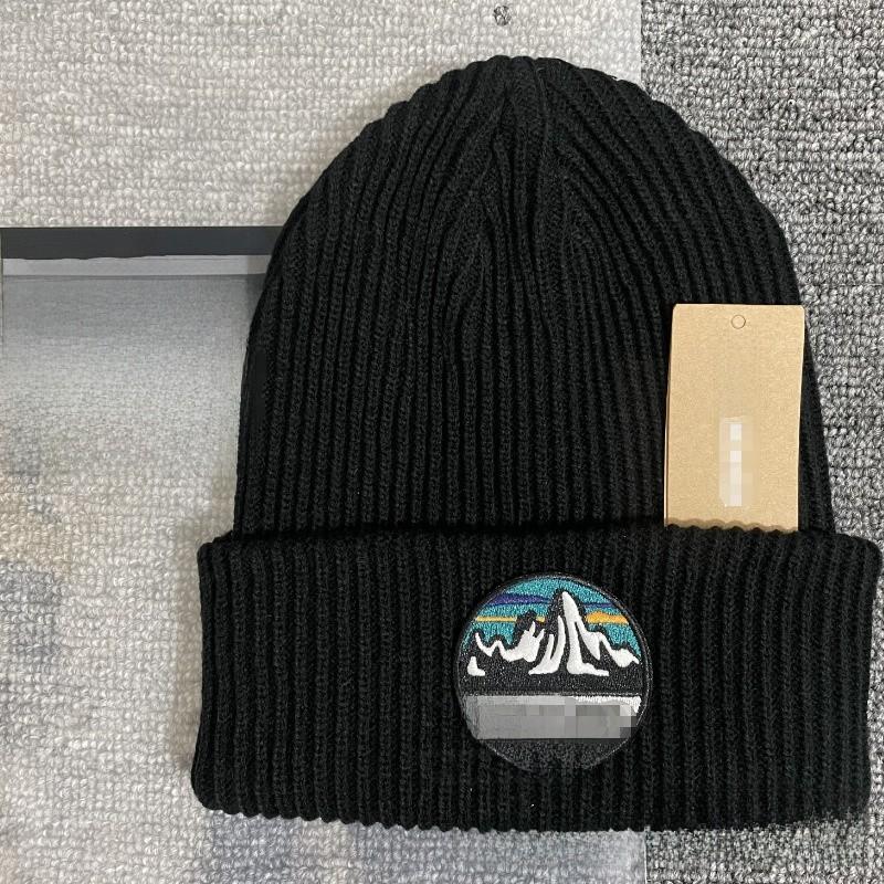 Street Style Knitted Beanie Cap With Embroidered Design For Urban Fashion