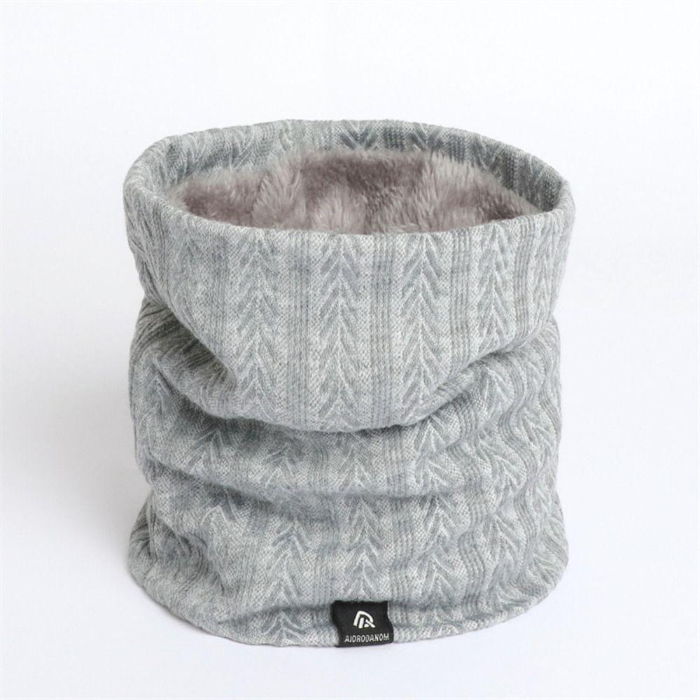 Knitted Full Face Mask Plush Warm Thick Muffler High Quality Winter Ring Scarf