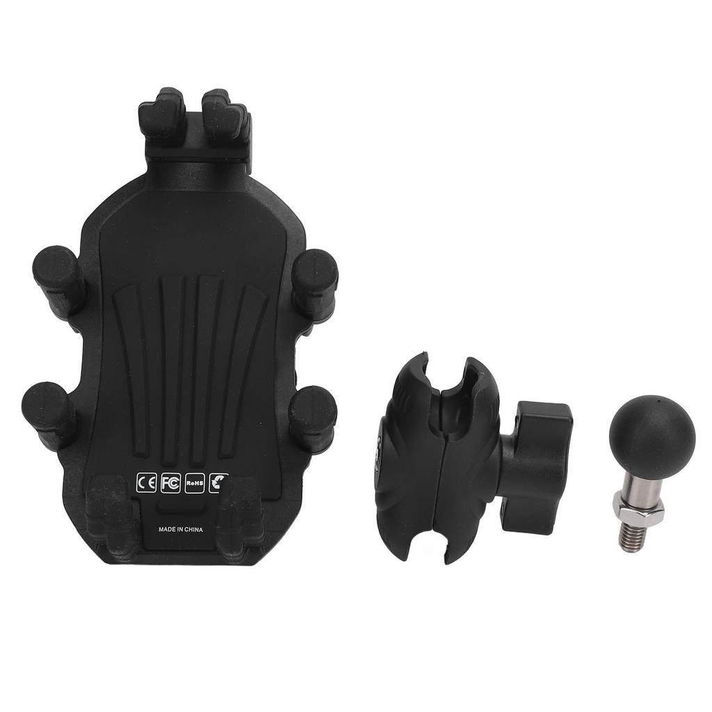 Держатель для телефона на мотоцикле из алюминиевого сплава, амортизирующий, устойчивый к тряске, антискользящий, вращающийся на 360 градусов