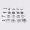 200 шт./лот 6/8/10/12 мм серьги-гвоздики, пустая основа, подходят для кабошона, камеи, серьги-гвоздики для изготовления ювелирных изделий своими руками