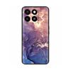 Покрашенный чехол для ZTE Blade A35 Чехол для ZTE Blade A55 Чехол Мягкий Черный Силиконовый Чехол для Телефона для ZTE A55 A35 Ударопрочный Чехол-сумка