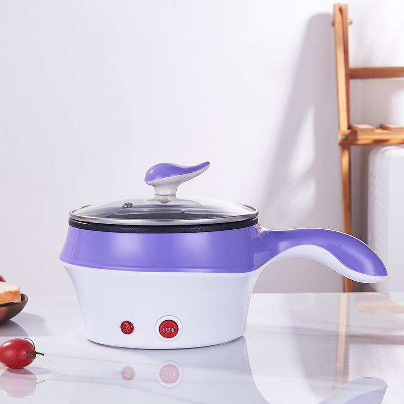 Многофункциональная мини-электрическая плита: Сковорода и кастрюля с антипригарным покрытием для офиса, общежития и студентов