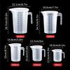Мерный стакан с крышкой, специальное мерное ведро для магазина молочного чая, мерный стакан большой вместимости, прозрачный стакан, кухонные принадлежности для выпечки