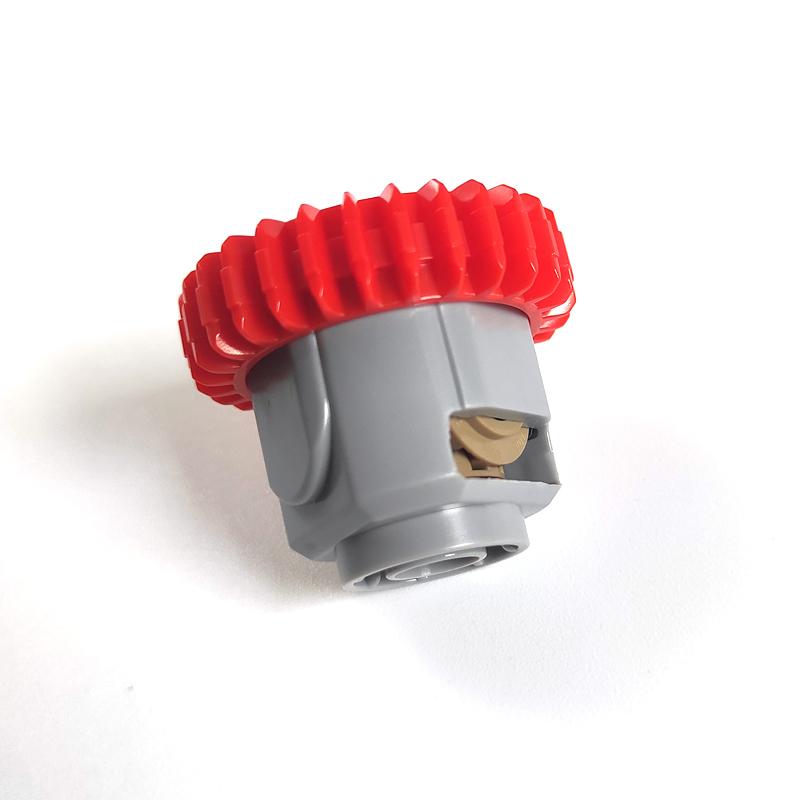 Серия MOC Gear Поворотная платформа с шестернями Зубчатая рейка и шестеренчатый дифференциал Высокотехнологичные детали Строительные блоки из мелких частиц Игрушки
