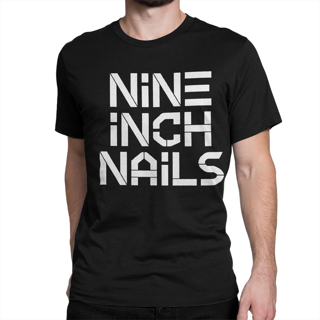 Vintage NIN Rock Band Nine Inch Nails T-Shirts Men Women Round Neck 100% Cotton T Shirt Short Sleeve Tees Original Tops