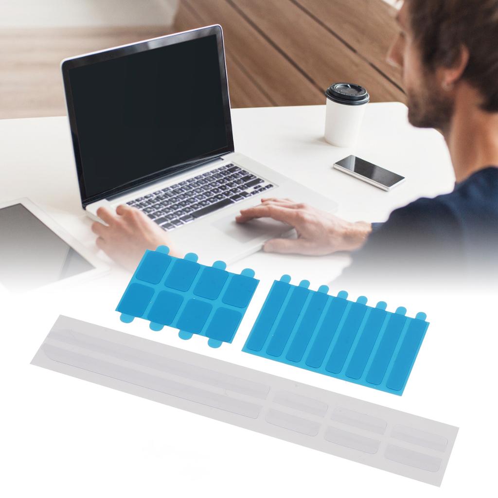 5 Set Privacy Screen Replacement, Adhesive Strips and Slide Mount Holder Tabs for Computer
