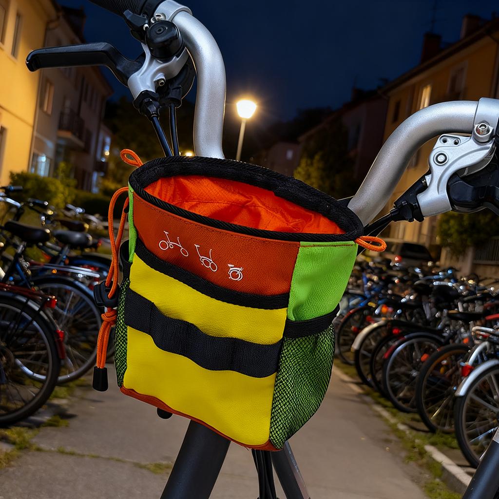 Велосипедная сумка на руль, подходит для Brompton, водонепроницаемый нейлон, многофункциональная велосипедная сумка под седло для велоспорта
