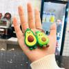 Couple Key Rings Bag Pendant Jewelry Smiling Avocado 3D Keychain Simulated Fruit Avocado Keychain