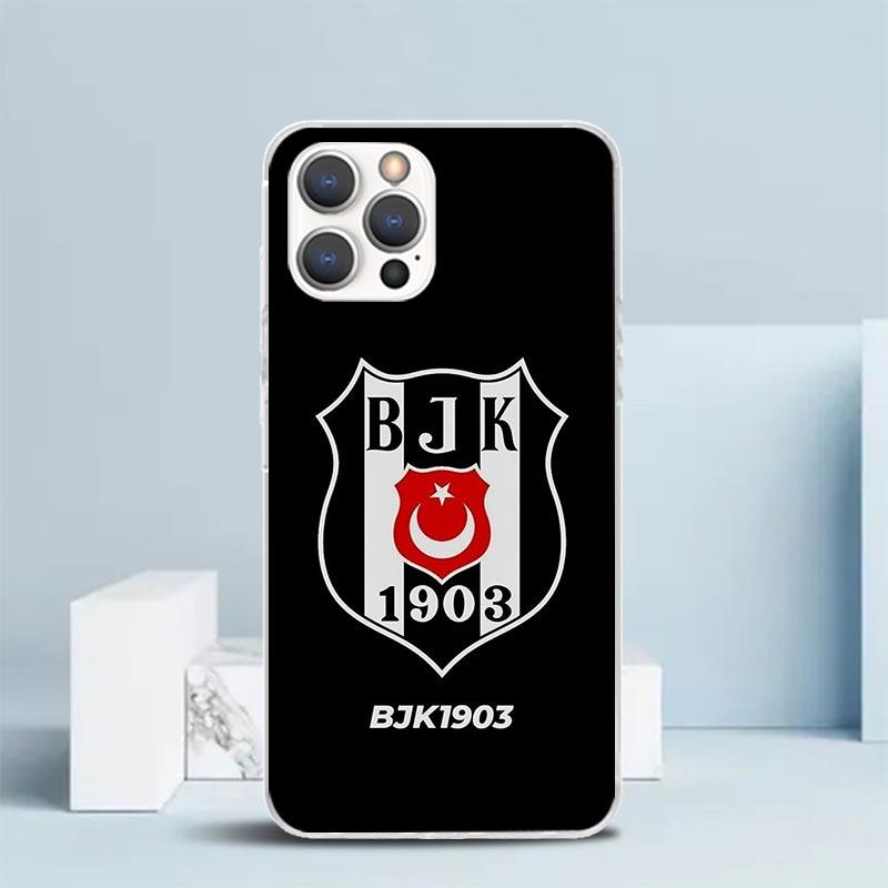 B-Besiktas B-BJK Мягкий Чехол для iPhone 16 17 Air 15 14 Pro Max 16E Чехол для Телефона 13 Mini 12 11 7 SE 8 Чехлы с Рисунком Fit 16 17