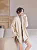 Wool Cardigan Overcoat - Women's Loose Solid Color Knit for Autumn/Winter 2025