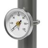 Биметаллические термометры для труб Измерительные Rohrthermometer Круглый термометр Аналоговый Зажимной Промышленный трубопровод 0-120 градусов