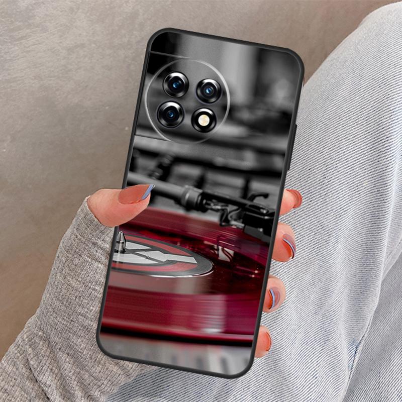 Vinyl DJ Record Art Cover For OnePlus 12 12R 13 13R 11 10 Pro 8T 10T OnePlus Nord 4 CE 3 2 Lite N30 N20 N10 Case