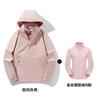 Outdoor jacket men's three-in-one women's jacket windproof and waterproof new national standard down mountaineering suit