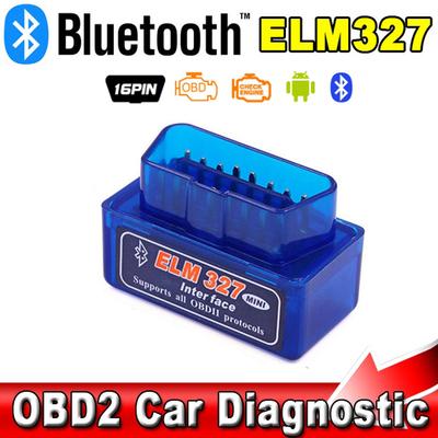 16-контактный интерфейс V2.1 ELM327 OBD2 Мини-считыватель кодов сканирующий инструмент Bluetooth автомобильный сканер диагностический инструмент OBDII OBD 2 для телефона Android