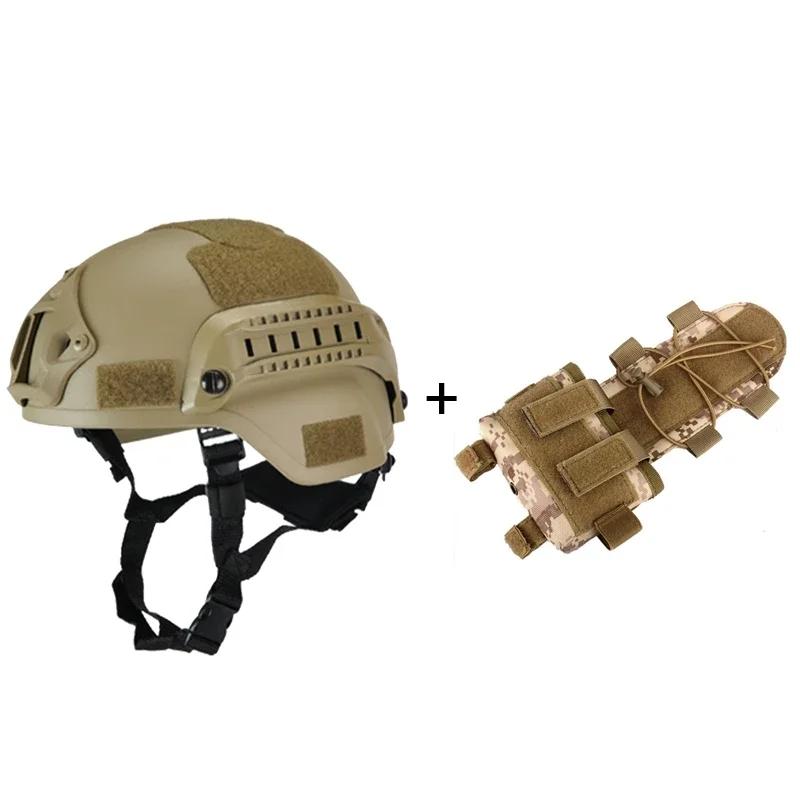 Helmet MICH2000 Airsoft MH Tactical Military Helmet Battery Bag Outdoor Tactical Painball Riding Protect Sports Safety Hunting