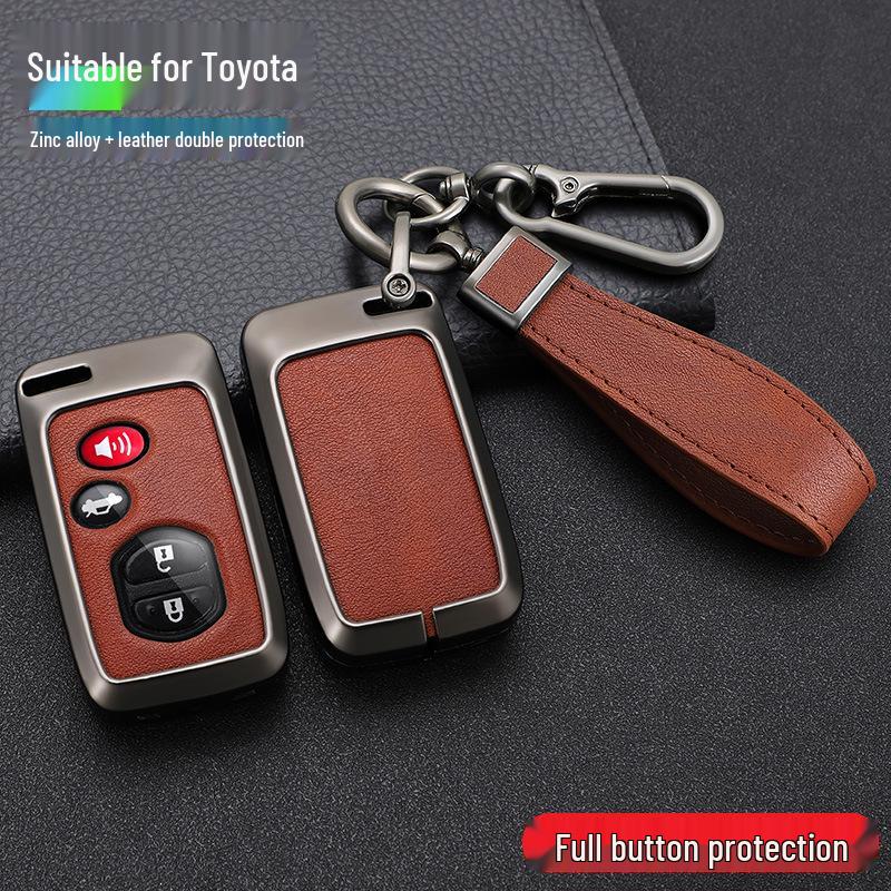 Совместимый чехол для ключа для моделей Toyota: Corolla, Levin, Camry, Highlander, RAV4, Crown, CHR, Reiz