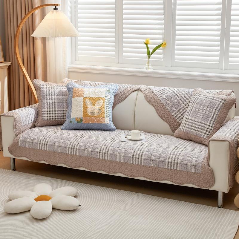 Four Seasons Universal Sofa Cushion Cotton Fabric Cushion Cotton Nordic Simple Modern Non-slip Wash Sofa Cover Towel